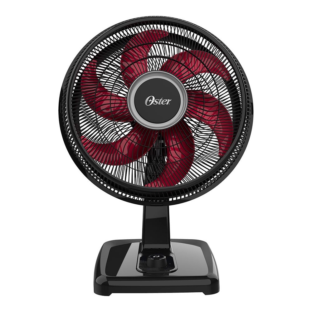 Ventilador OVTR481 40cm Preto com Vermelho Oster em Oferta na Shopee