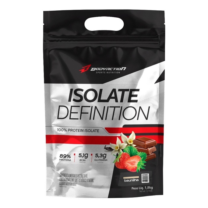 Whey Protein Isolado Isolate Definition 1,8Kg Bodyaction em Oferta na Shopee