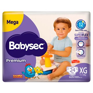 Fralda Descartável Babysec Galinha Pintadinha Premium XG - 26 Tiras