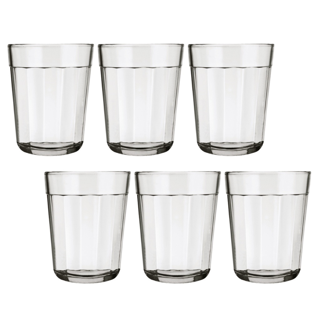 Mini Copos Americano de Vidro Dose Cachaça Shot Tequila 6Un