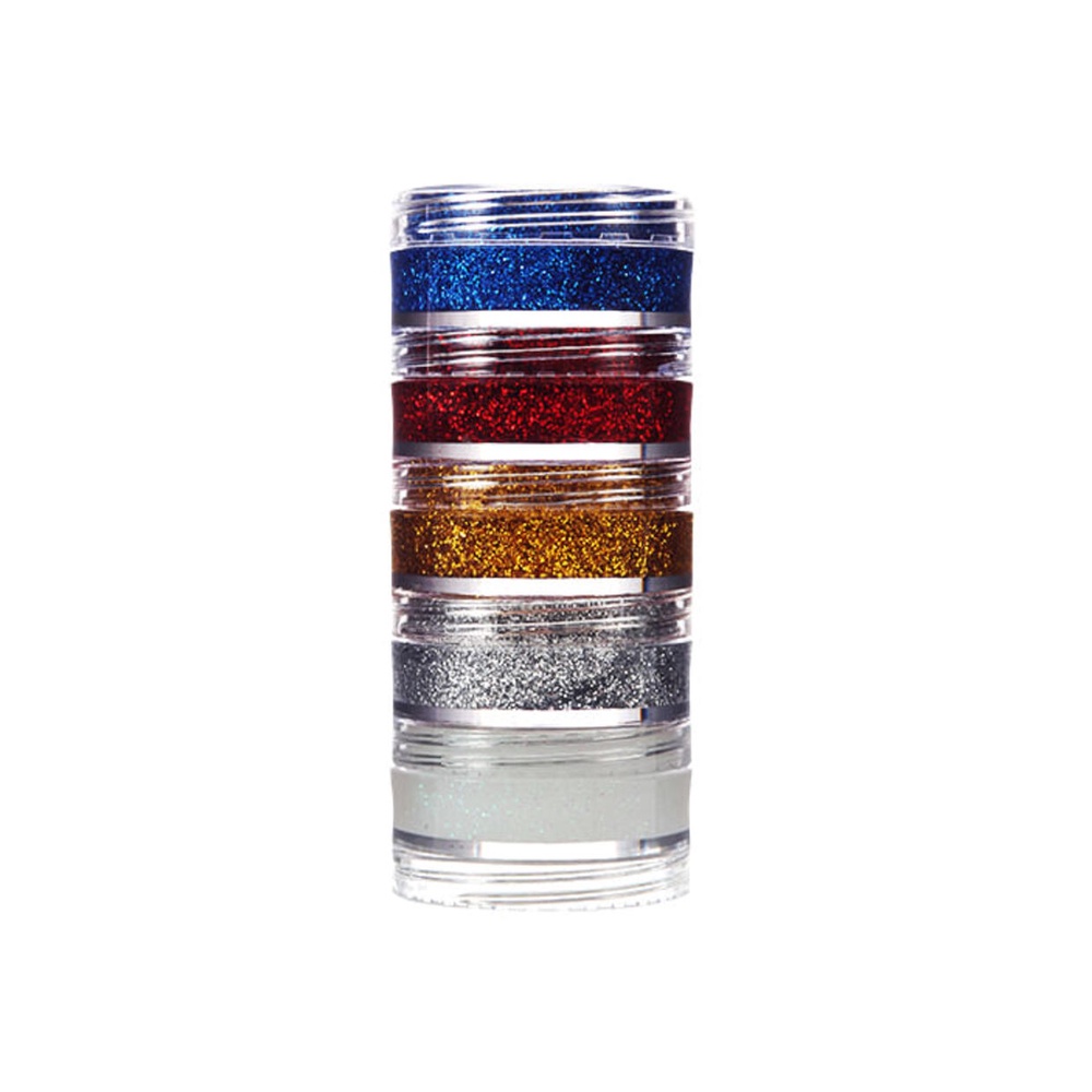 Tinta Facial Glitter Cremoso Color Make Kit Com 5 Cores - Fashion Accessories