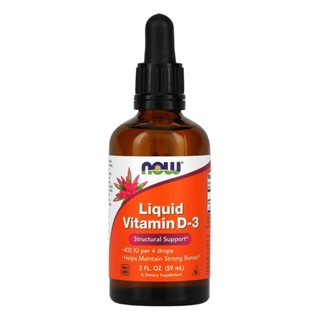 Vitamina D-3 Líquida Now Foods 59ml Importado