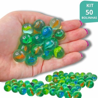 Conjunto De Bolinhas De Gude C/50