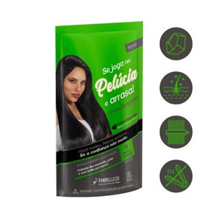 Henê Rena Gel Pelúcia Detox Nutrição Alisante Carvão 180g Embelleze