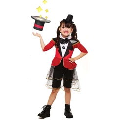 Fantasia de Mágica Infantil Menina Carnaval Completa Com Cartola