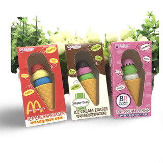 Borracha Desmontavel Em Forma de Sorvete Kwaii Escolar em Oferta na Shopee