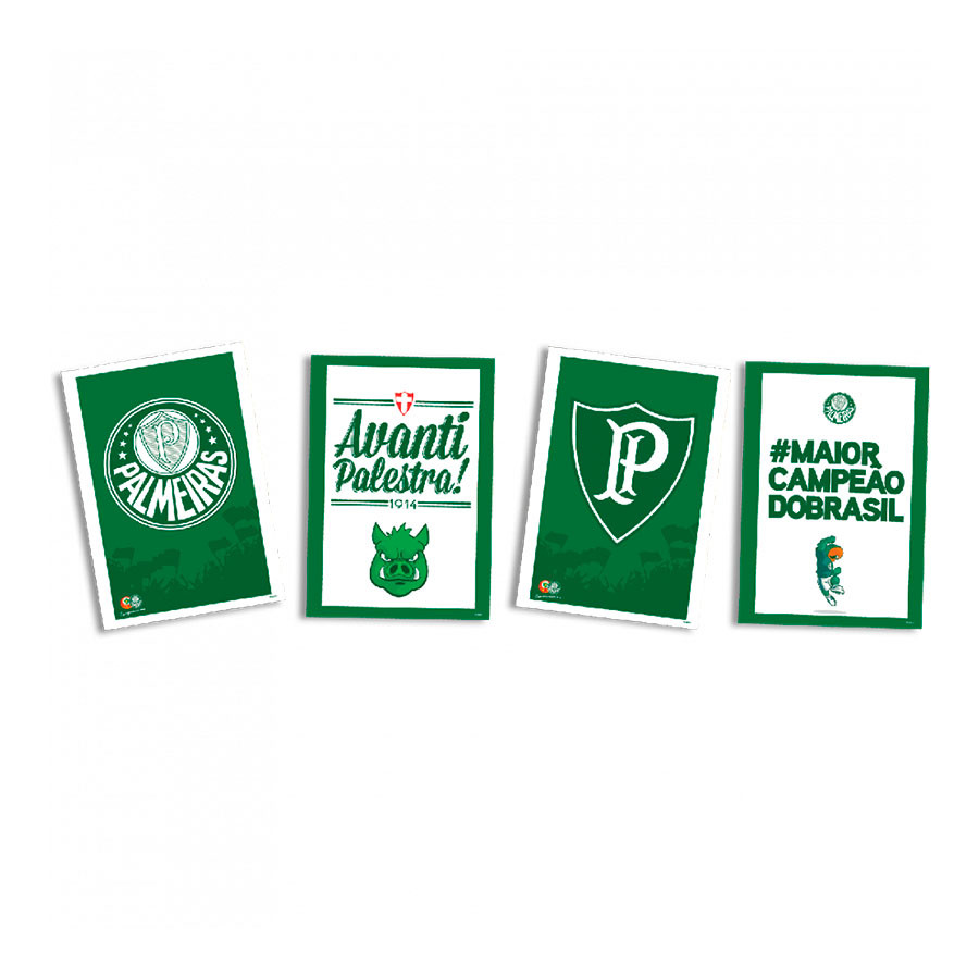 Quadro Decorativo - Palmeiras - 4 unidades - Festcolor - Rizzo