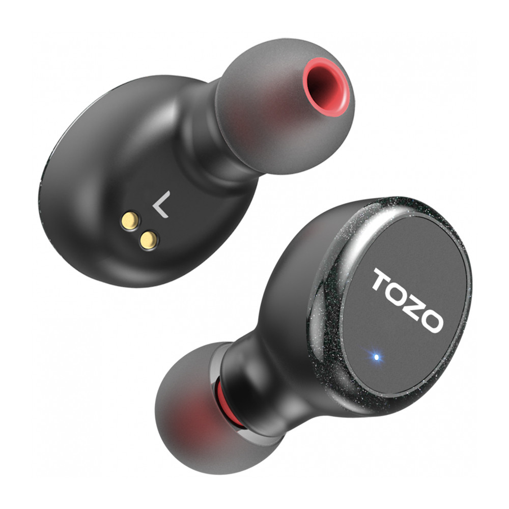 Fone de Ouvido Sem Fio Tozo T10S Bluetooth 5.3 Preto em Oferta na Shopee
