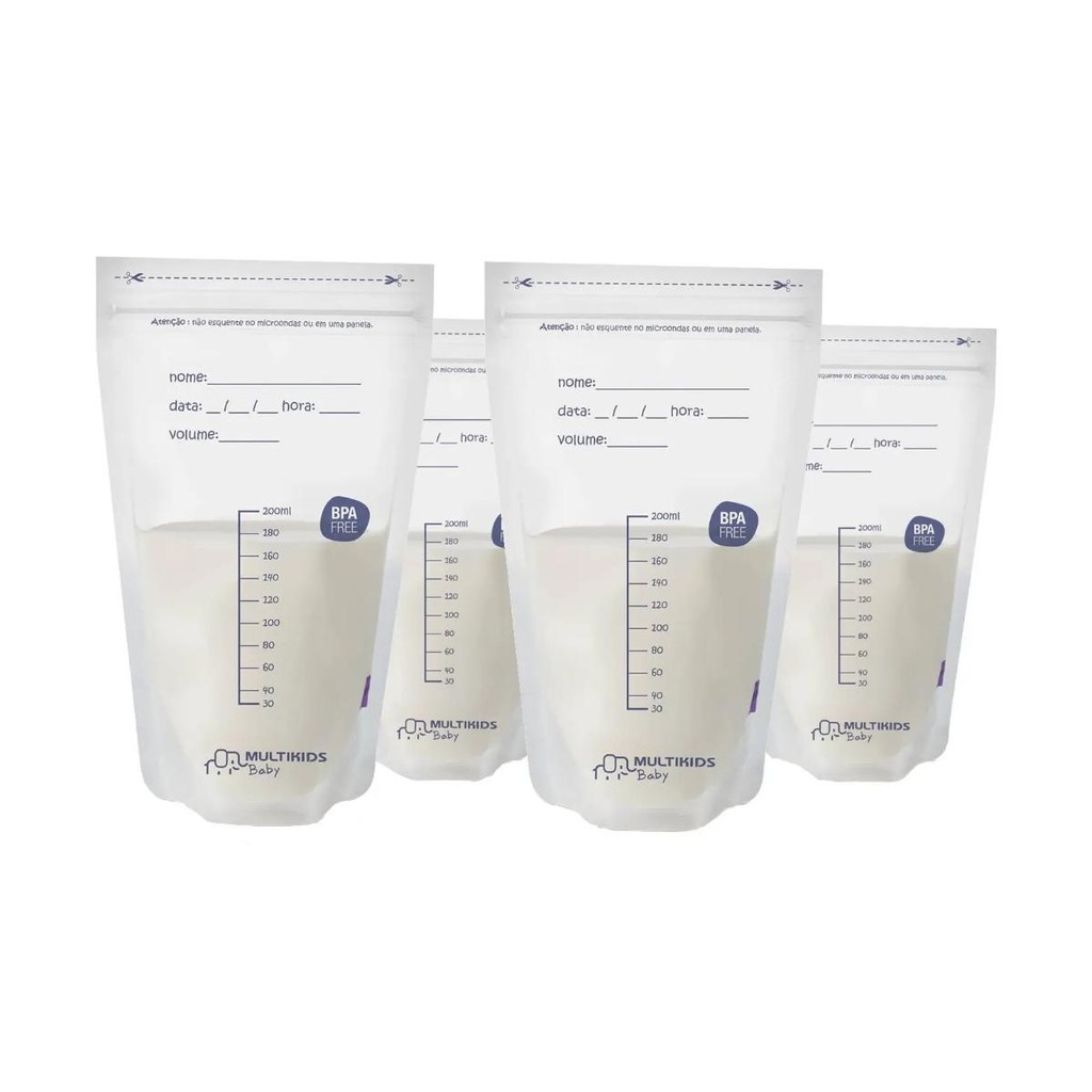 Kit Sacos De Armazenamento De Leite Materno 25 unids em Oferta na Shopee