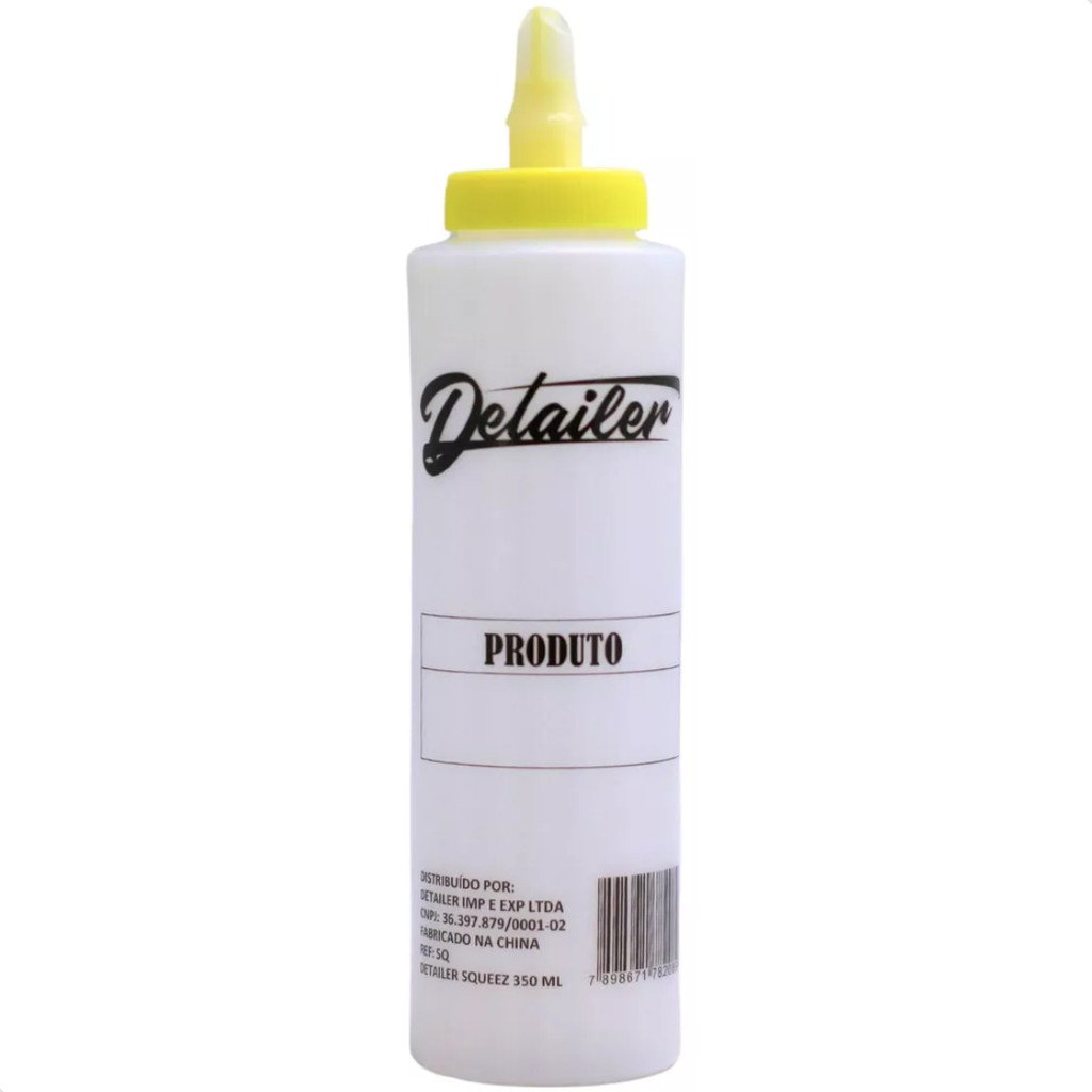 Frasco Squeez Garrafa Detailer Facilita Aplicação Bico Flat