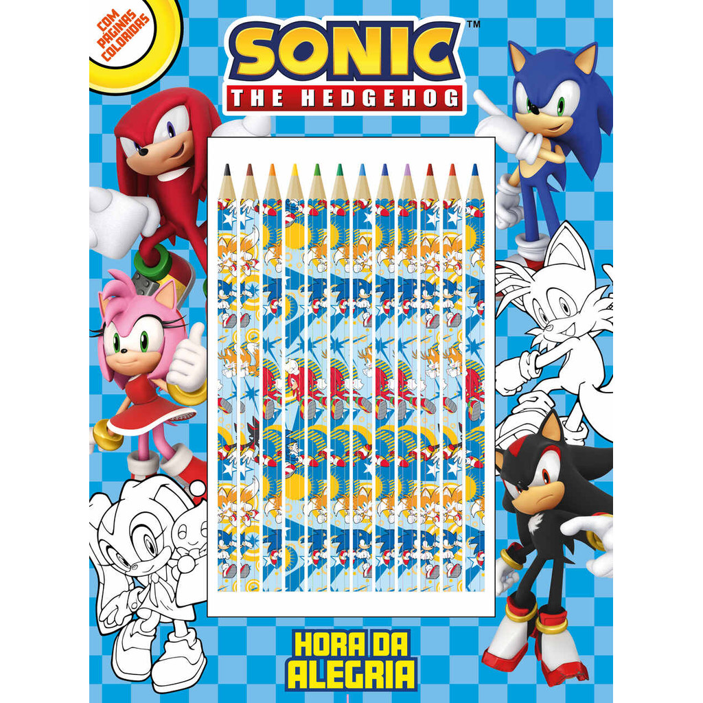 Sonic Hora da Alegria - Atividades e Desenhos para Colorir
