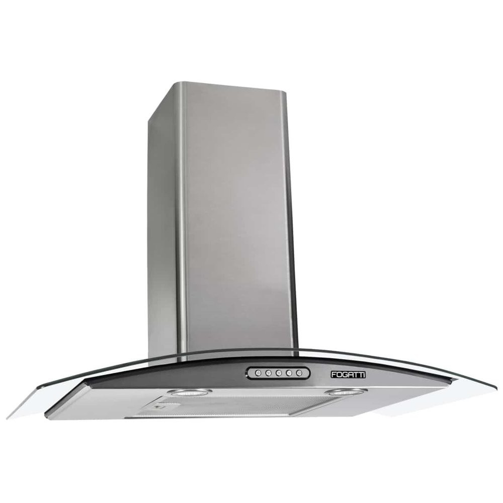 Coifa de Parede Vidro Curvo Slim Inox 70cm 4 Bocas Fogatti 110V em Oferta na Shopee