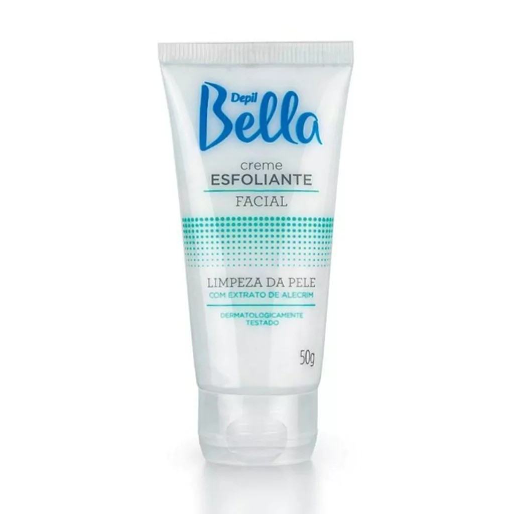Creme Esfoliante Facial Limpeza Extrato De Alecrim Refrescante Pele Macia Skin Care Depil Bella 50g