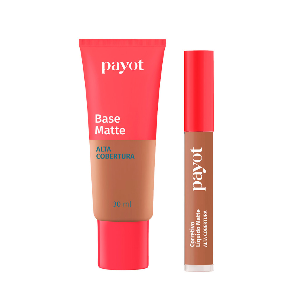 Kit Base  8.0 + Corretivo 5.0 Alta Cobertura Chérie Payot - 12 em Oferta na Shopee