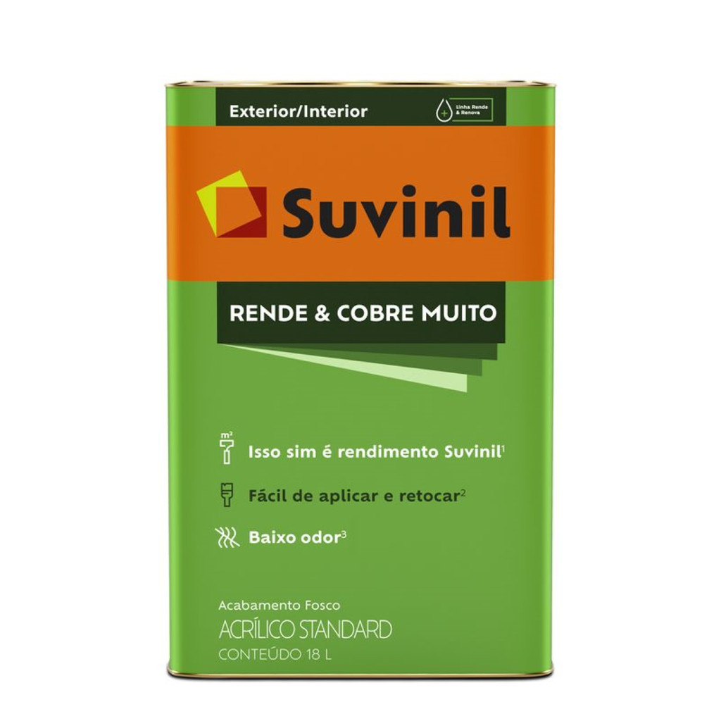 TINTA RENDE E COBRE MUITO SUVINIL 18L - VÁRIAS CORES - Home & Living
