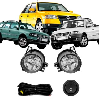 Kit Farol de Milha Gol Parati Saveiro G4 2005 a 2014 com Botão Tic Tac 2 Pinos Suits - STS025VW em Oferta na Shopee