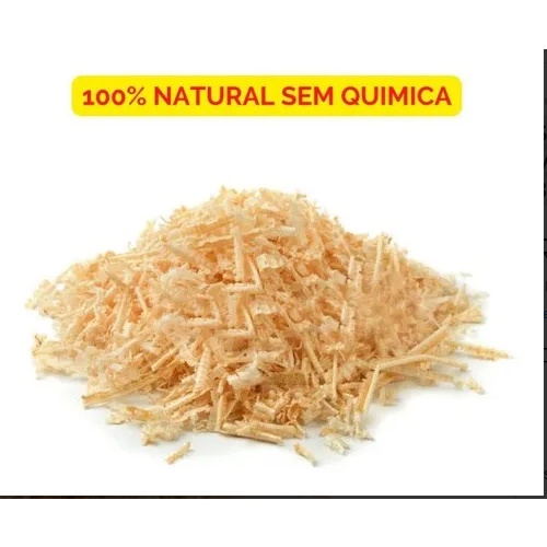 Serragem Natural Hamster Minhocário Composteira 350g