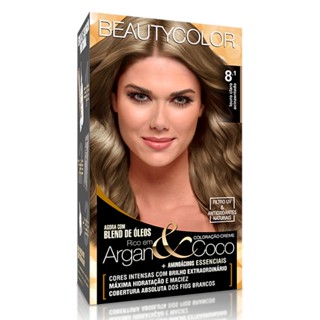 Kit Tintura Beauty Color Louro Claro Acinzentado 8.1