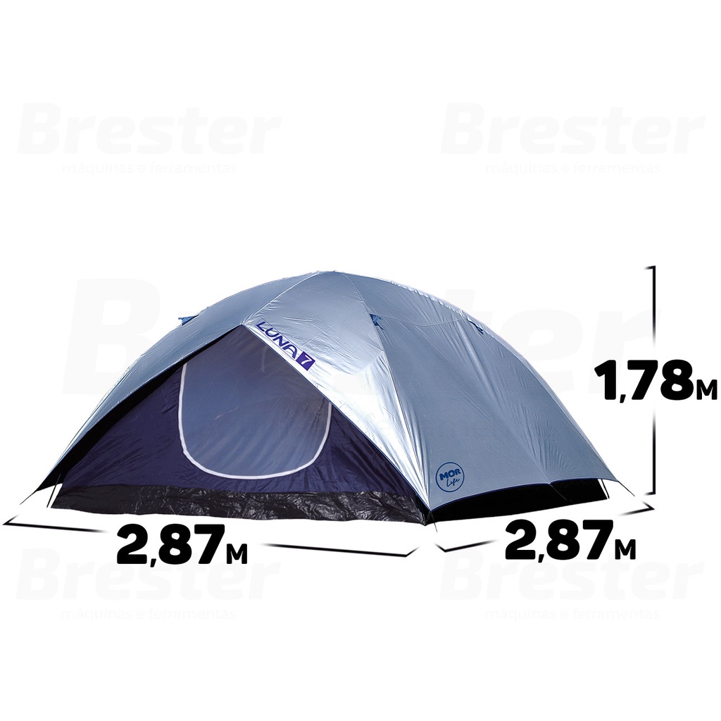 Detalhes do Barraca Luna Camping 7 Pessoas + Colchão De Ar Casal Mor