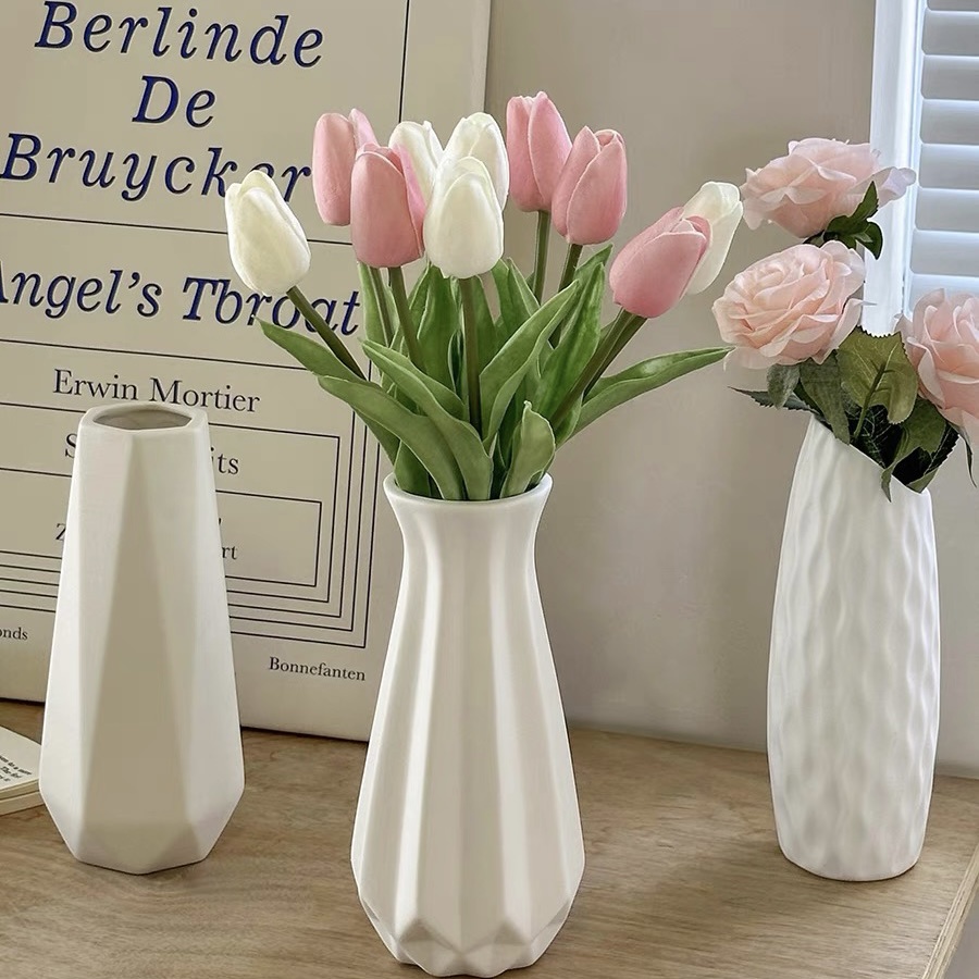 Vaso De Plástico Nórdico Criativo Minimalista Simulação Decoração De Mesa em Oferta na Shopee