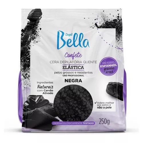 Depil Bella Cera Depilatória Confete Negra 250gr