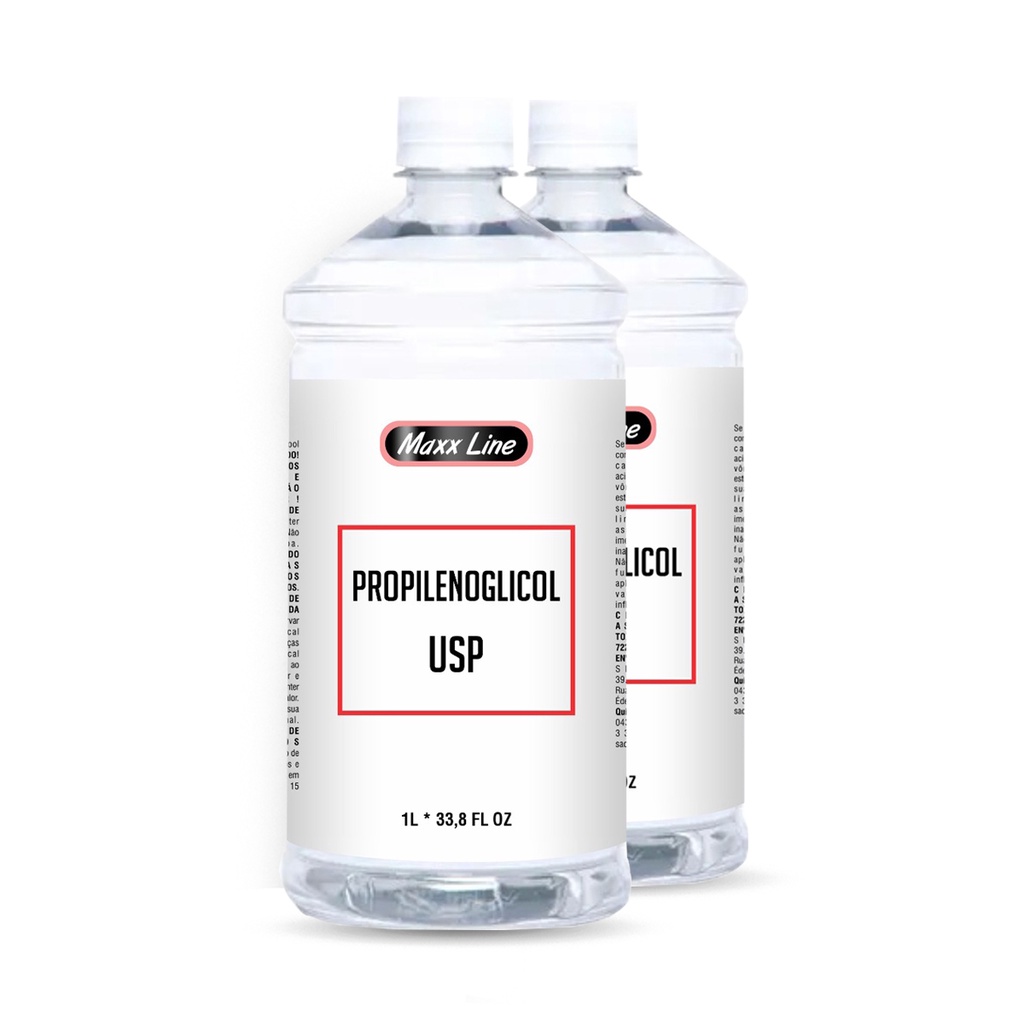 Propilenoglicol Kit 2 Unidades 1L - Diluente para Fixação de Aromatizadores, Perfumes e Água Perfumada em Oferta na Shopee