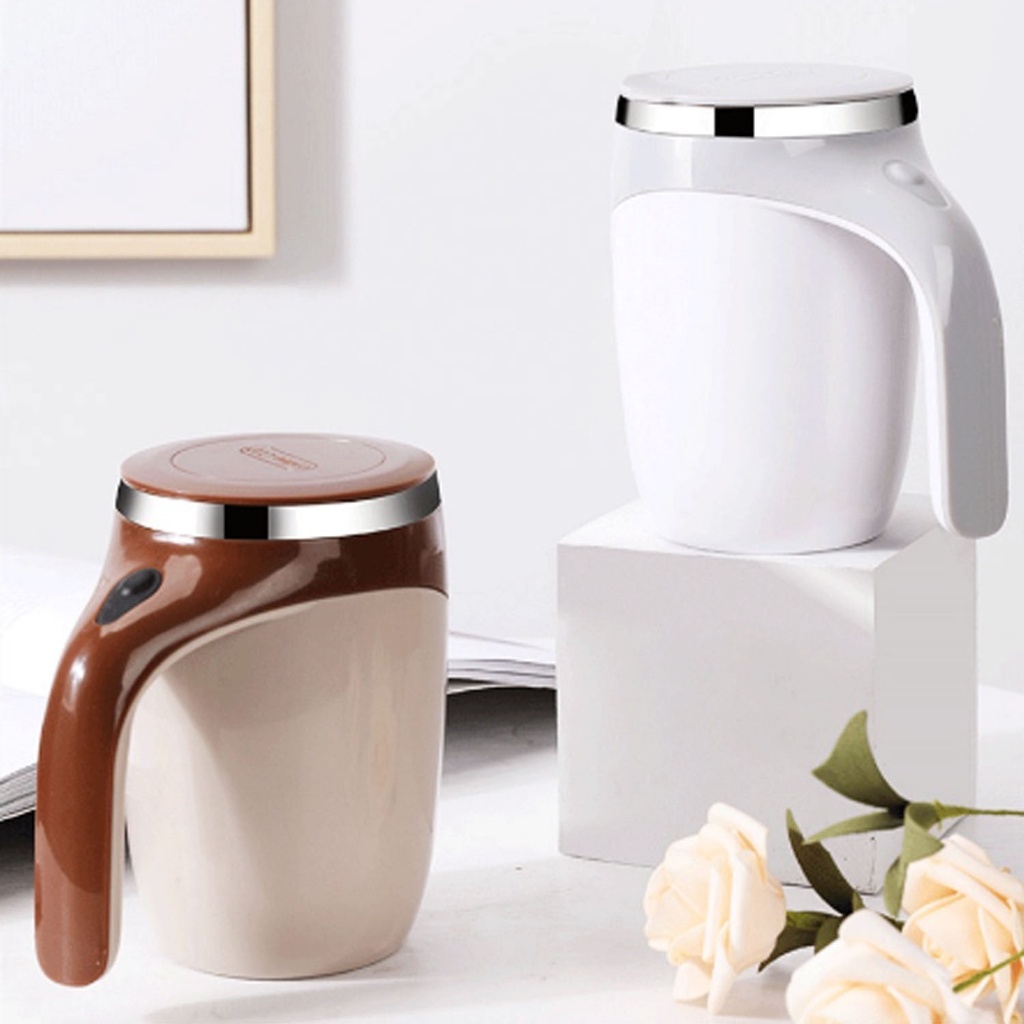 Caneca Mixer Magnética 380ml De Aço Inoxidável Misturador Inteligente Leite Café Suco Chá em Oferta na Shopee