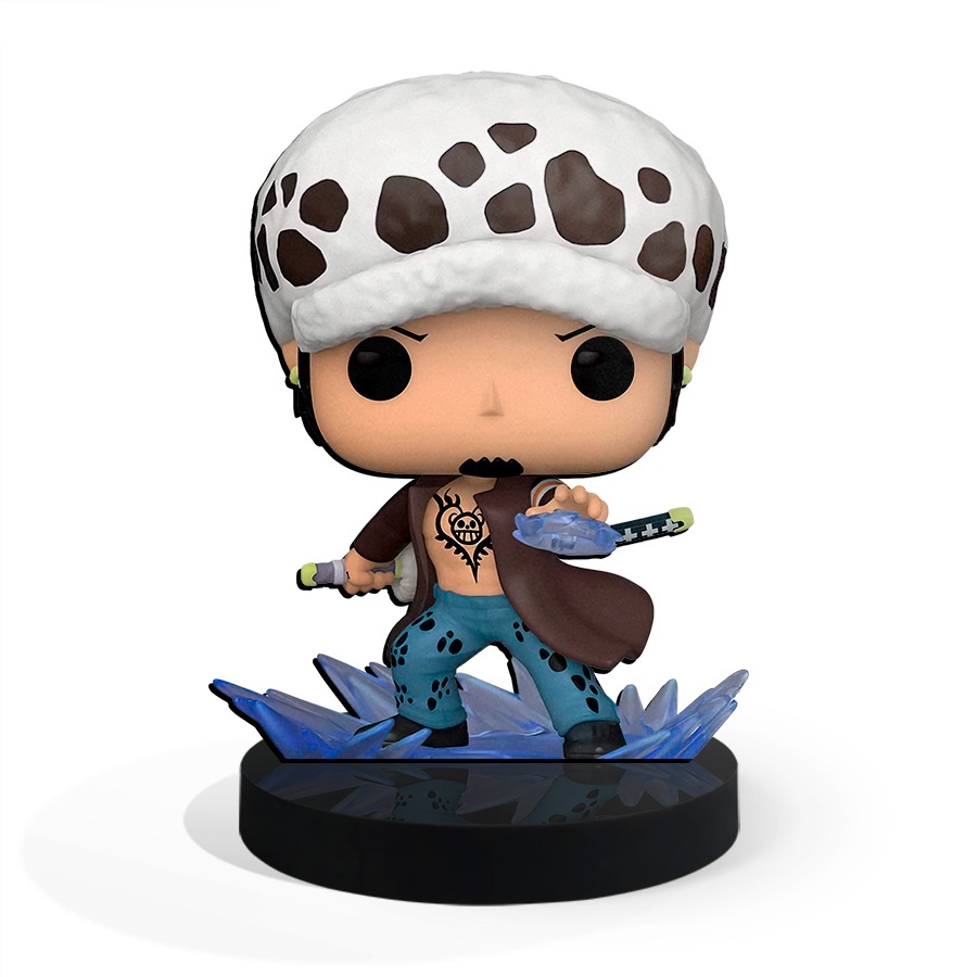 Totem Pequeno Boneco One Piece - Trafalgar D. Law 7cm + Base em Oferta na Shopee