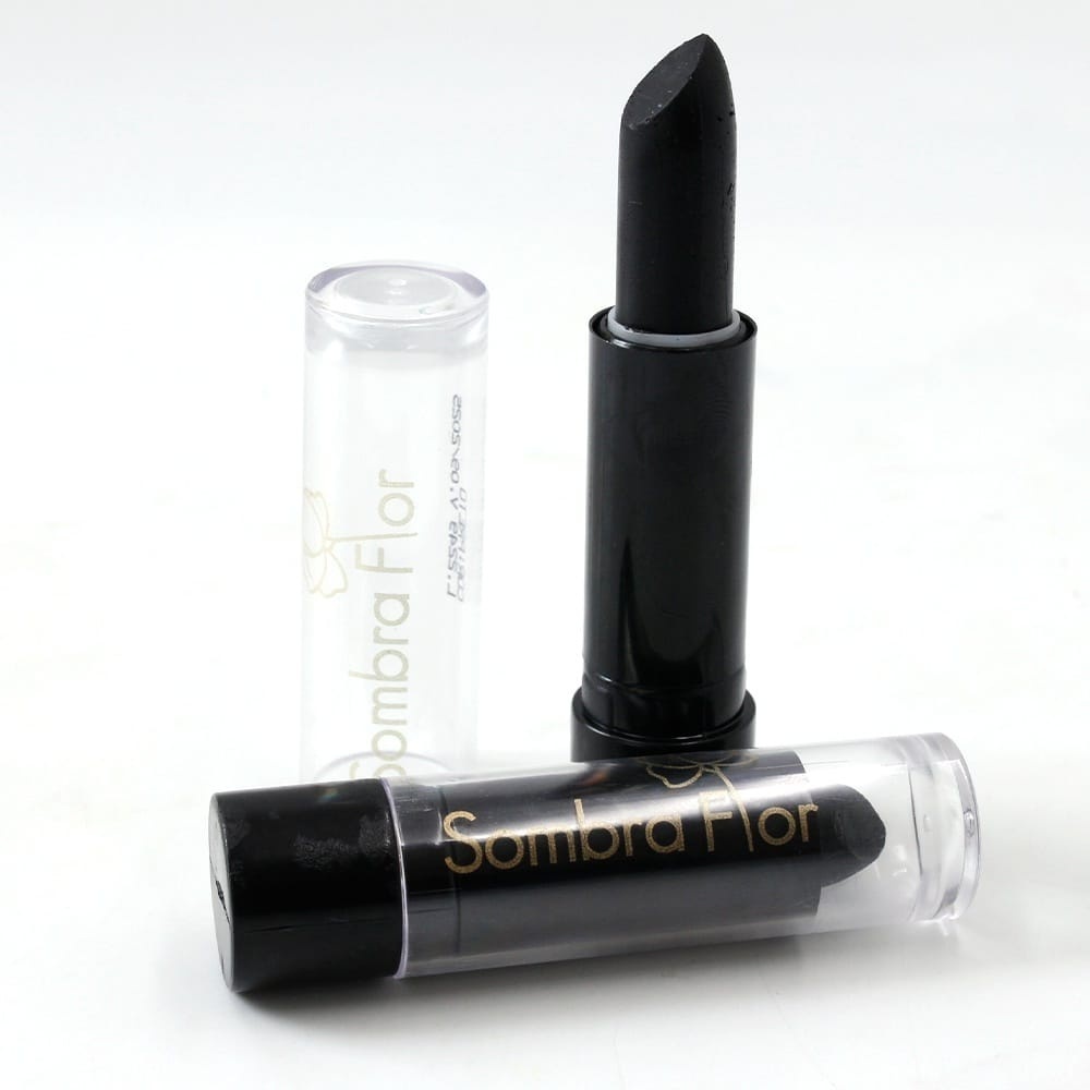 Kit com 3 Sombra Flor Batom Matte Preto