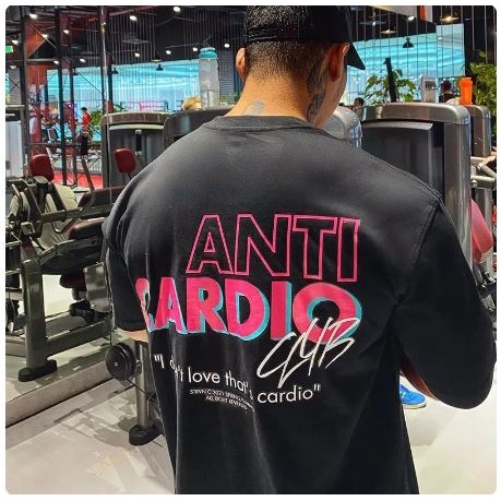 Camiseta Oversized Básica Algodão Academia Maromba Not Cardio Treino