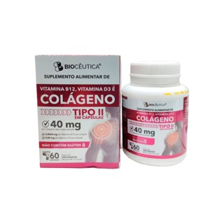 Vitamina B12, D3 e Colágeno Tipo II 60caps - Bio Cêutica