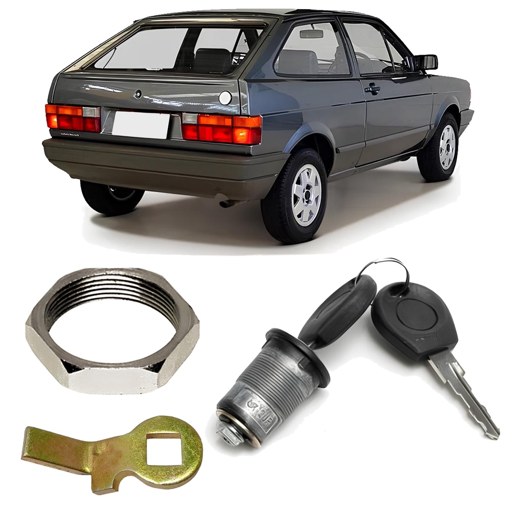 Kit Cilindro Miolo Porta Malas Gol Voyage G1 Quadrado 80 a 95 Passat 81 a 88 Com Chaves