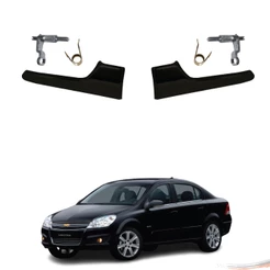 Par Maçaneta Interna Gatilho Preto Portas Dianteira Vectra 05 A 11