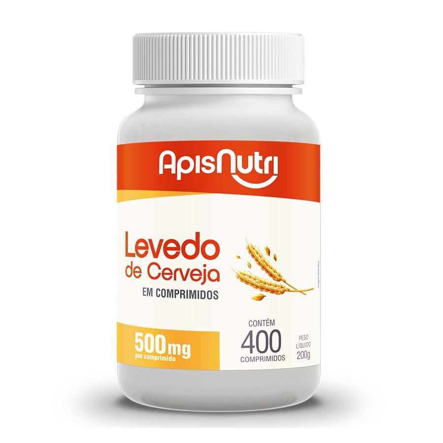 Levedo De Cerveja 500mg 400 Comp Apisnutri