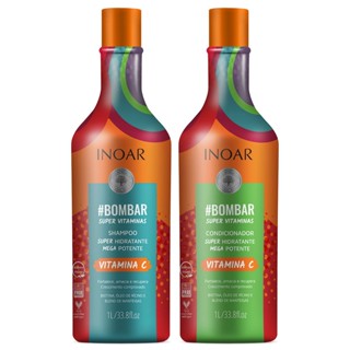 Shampoo + Condicionador Inoar #Bombar Super Vitaminas 1 Litro cada