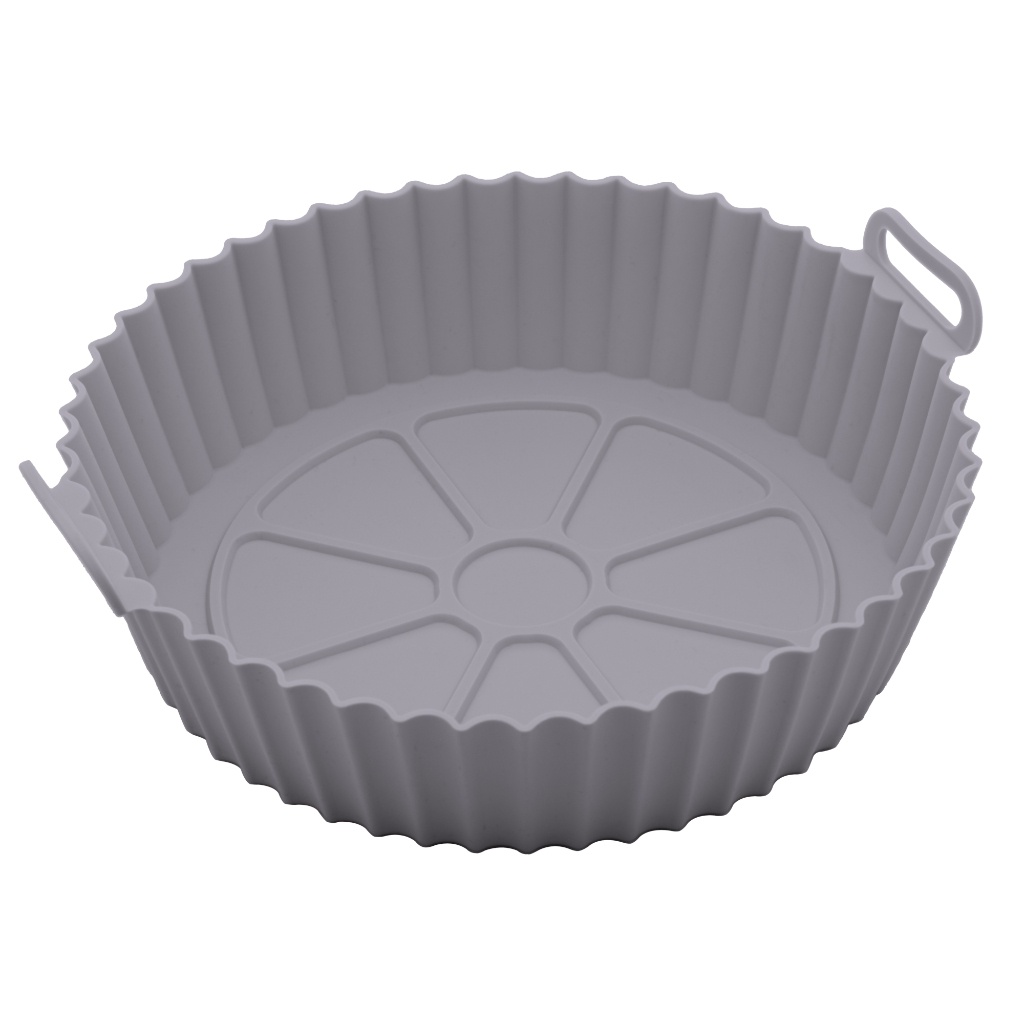 Forma Redonda de Silicone para Air Fryer Cinza 19cm x 8,5cm Lyor