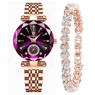 Conjunto De Pulseira De Relógio Feminino Com Grátis Coração Do Oceano Casual De Quartzo De Aço Inoxidável em Oferta na Shopee