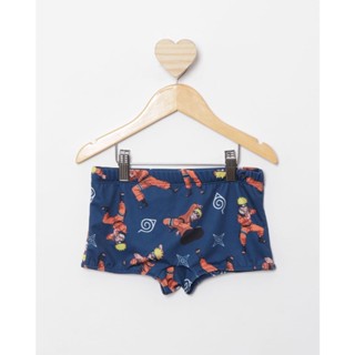 Sunga Infantil Boxer Estampada Naruto Azul