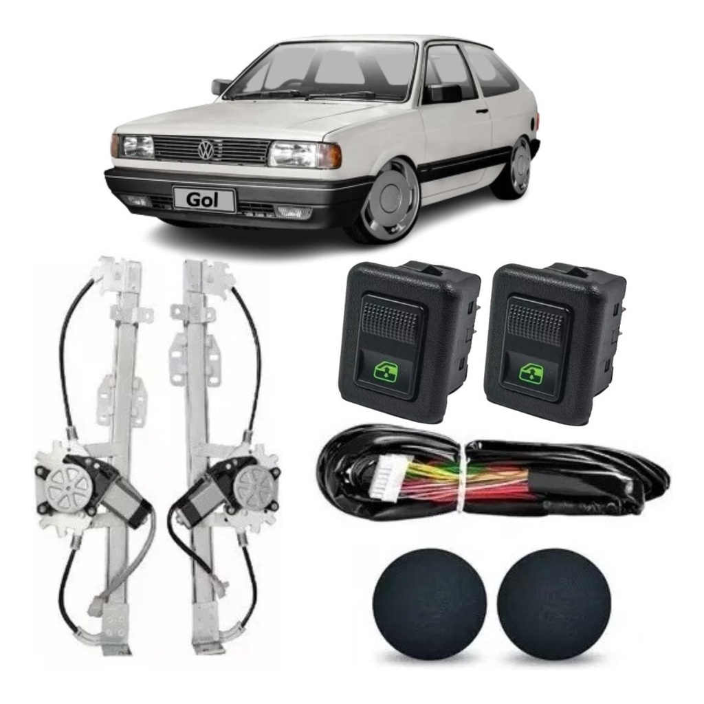 Kit De Vidro Eletrico Gol Quadrado 1980 Até 1994 Simples