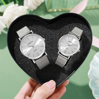 Kegllect Novo Relógio De Casal Light Luxury Personalizado De Luxo Relógios De Quartzo De Discagem Redonda Para Homens E Mulheres Férias Sem Caixa