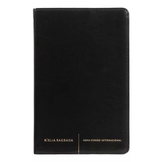 Bíblia Sagrada Slim | NVI | Letra Normal | Capa Luxo Preto em Oferta na Shopee