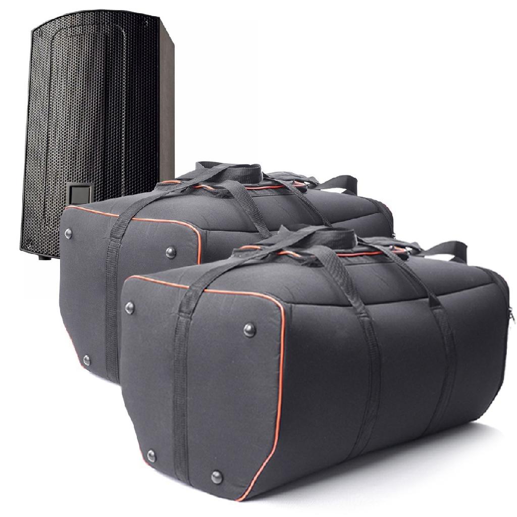 Kit 2 Case Bolsa Capa Caixa Jbl Max 15 Acolchoada Resistente