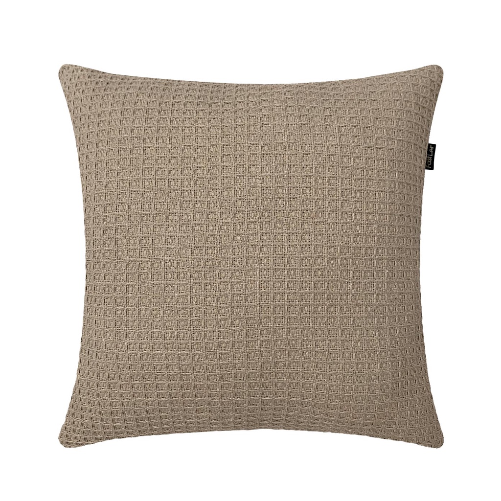 Almofada Algodão Favo de Mel Bege 40x40cm em Oferta na Shopee