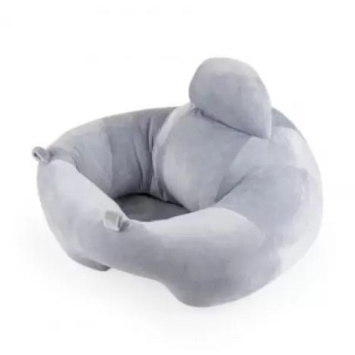 Almofada Apoio Puff para Bebê Sentar Baby Pil - Cinza Confort