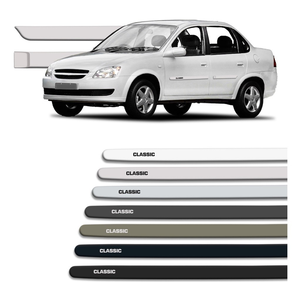 Jogo Friso Lateral Corsa Classic Sedan 2003 A 2016 4 Portas