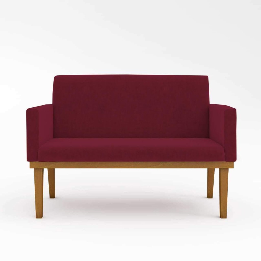 Detalhes do Kit Sofá Namoradeira + Poltrona Reforçada Sala De Estar