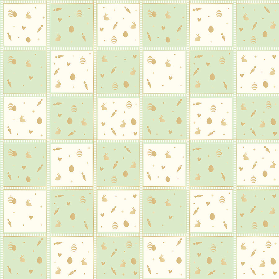 Folha para Ovos de Páscoa Perolado Quinn Verde 69x89cm - 5 unidades - Cromus - Rizzo - Home & Living