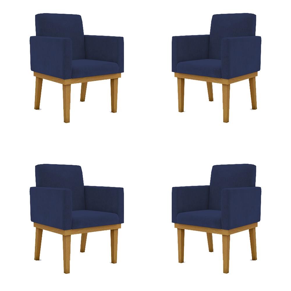 KIT 4 Cadeiras Reforçada Escritório Poltrona Black Friday - Home & Living