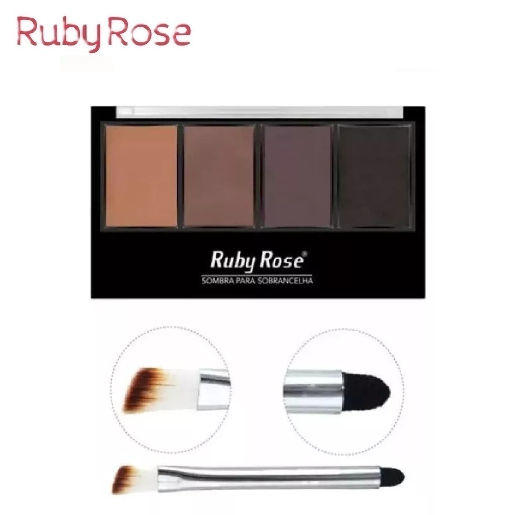 Sombra Para Sobrancelha Com Primer Ruby Rose Hb9354