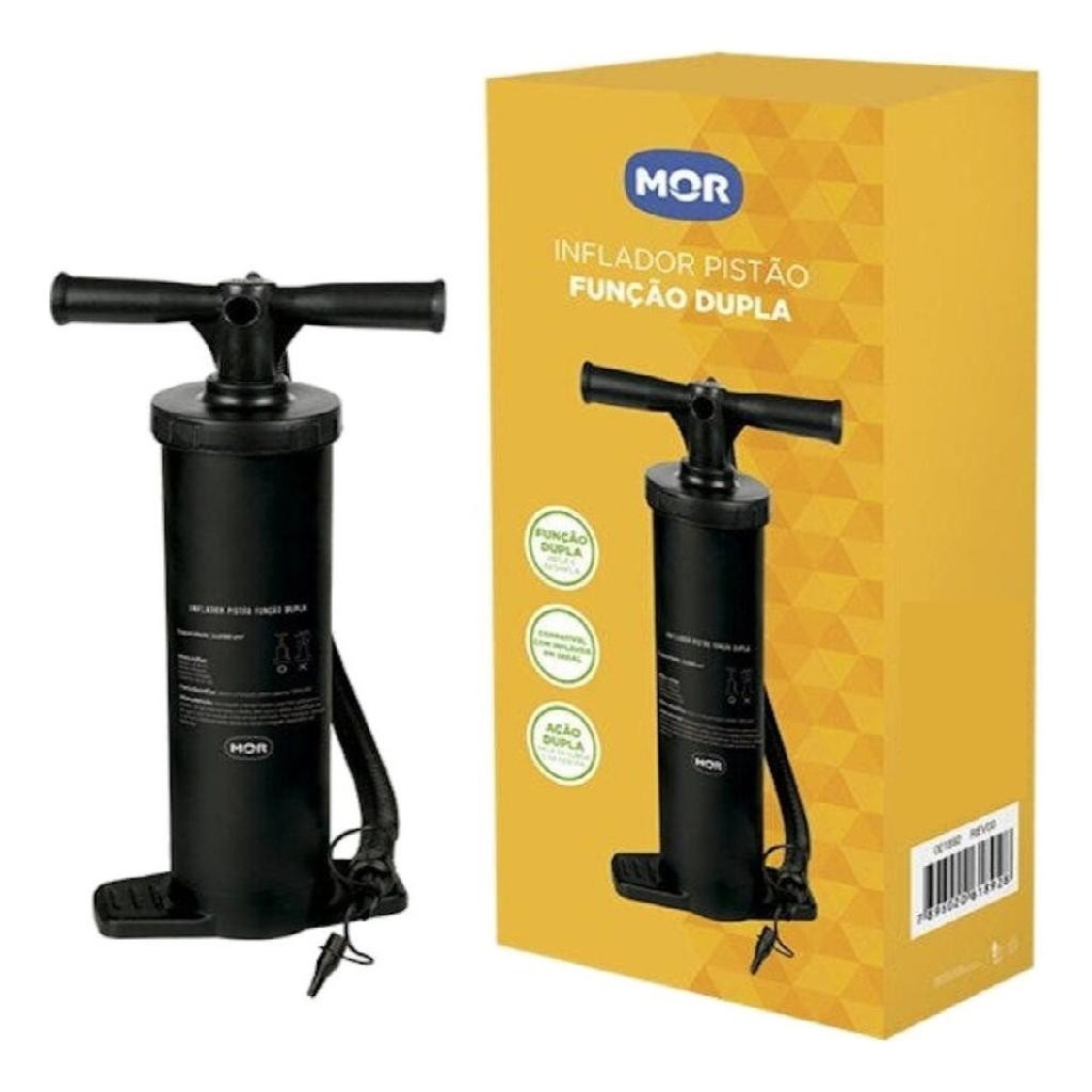 Bomba De Ar Inflador Dupla Ação Boia Colchao Piscina Bote Mor - Home & Living
